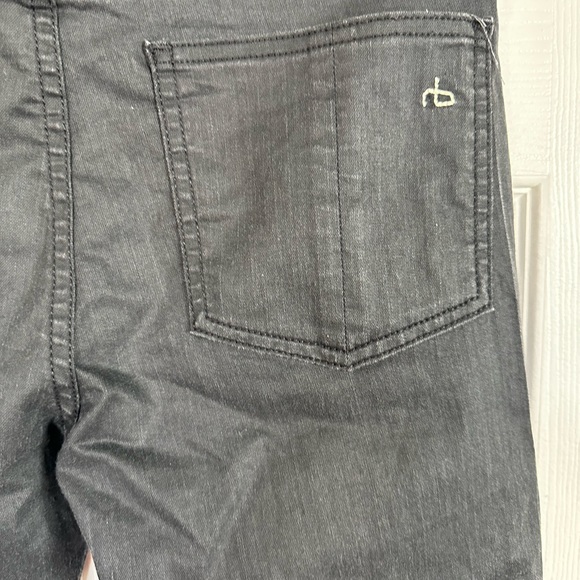 Rag & bone Shoreditch - Coated Grey W15031585 Skinny Jeans - Picture 3 of 7